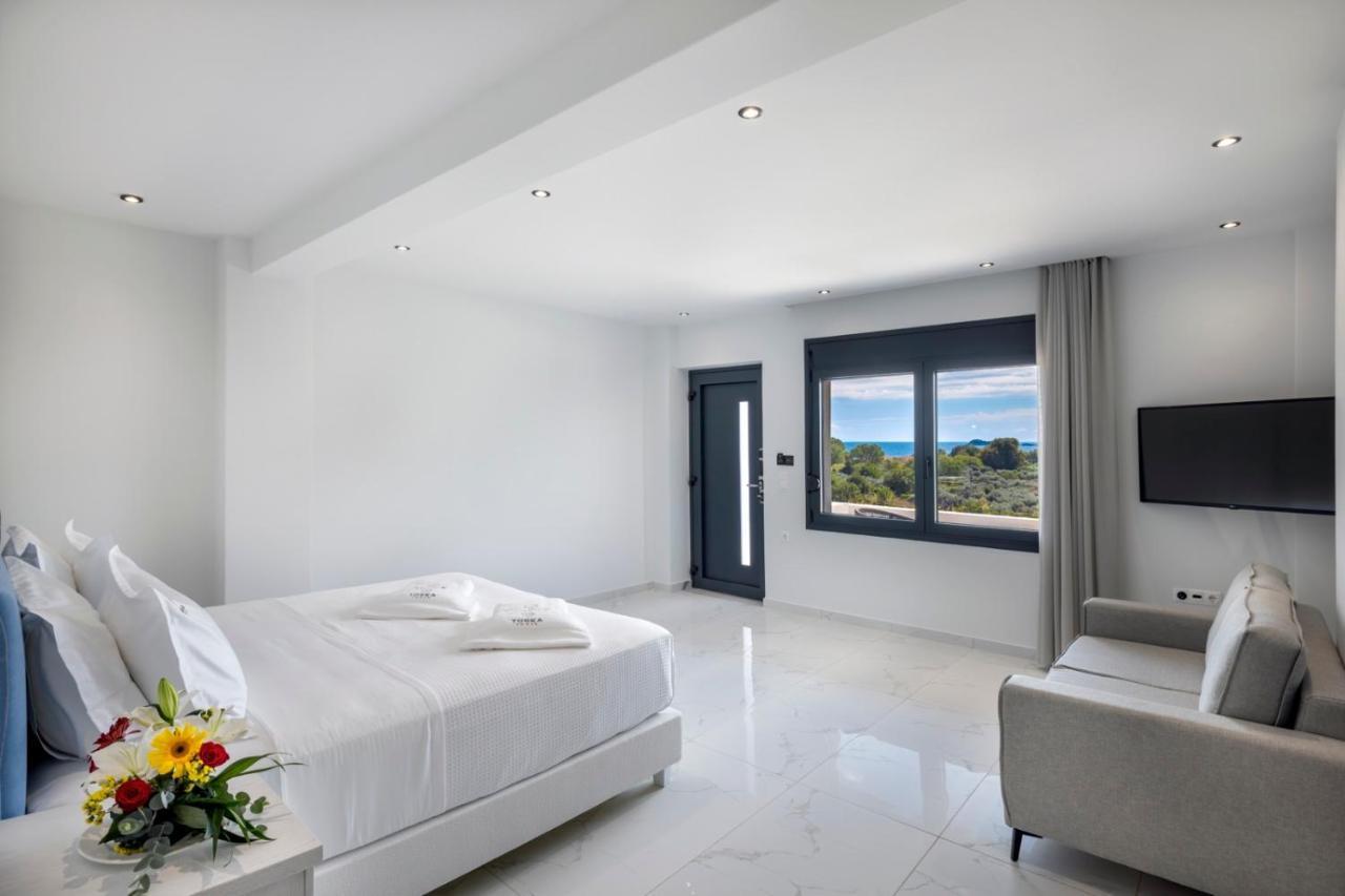 Toska Tower Aparthotel Khrysi Ammoudia Eksteriør bilde