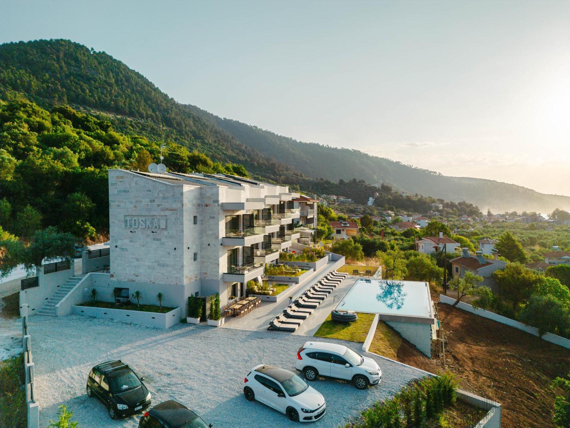 Toska Tower Aparthotel Khrysi Ammoudia Eksteriør bilde